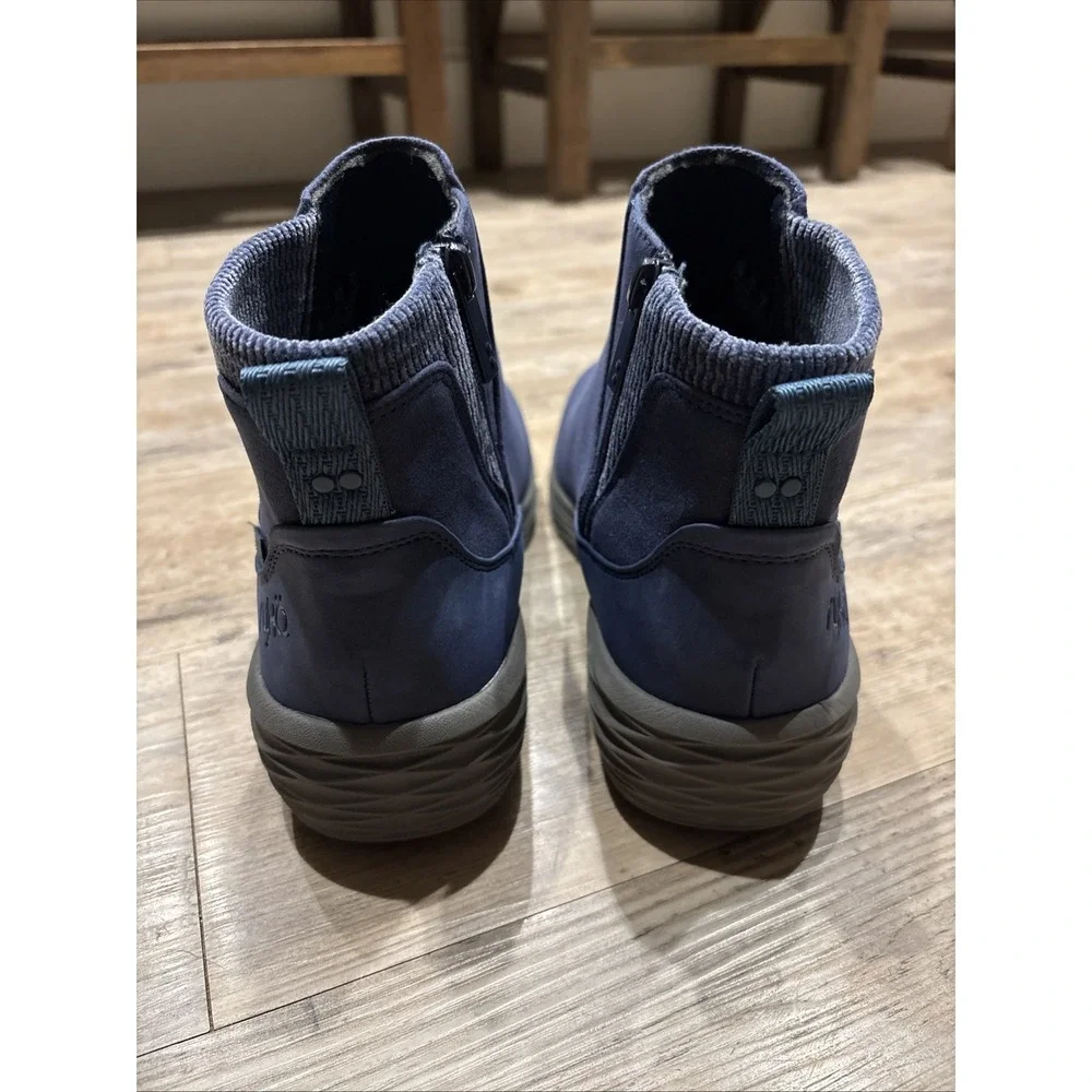 Ryka‎ Side-Zip Water-Repellent Sneaker Boots Noelle Next Academy Blue 8 1/2